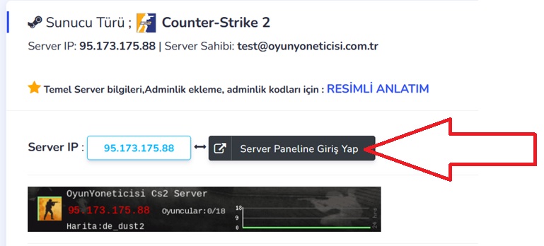 Cs2 panel girişi